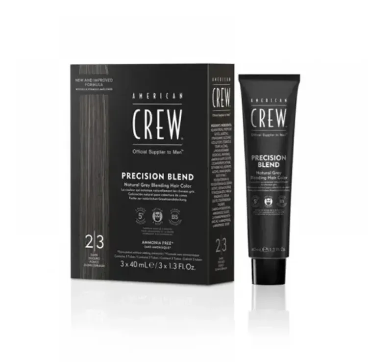 American Crew система камуфляжу сивини Precision Blend Shades 3 х 40 мл — купити в Україні
